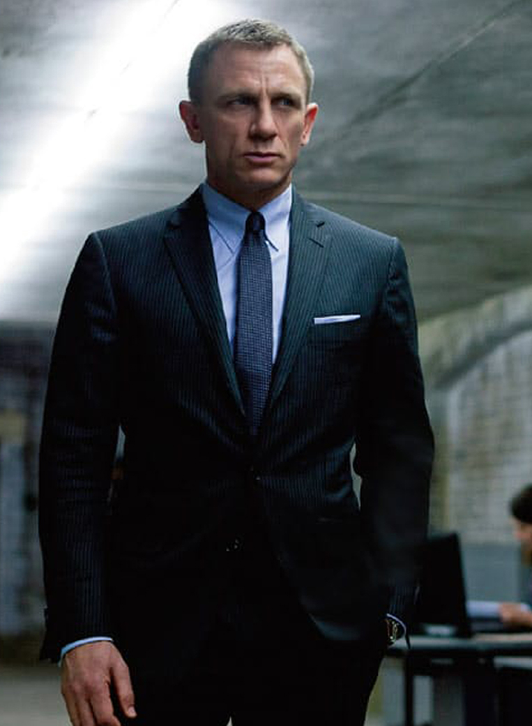 最新作公開中 映画 007 スカイフォールでジェームスボンド着用のスーツをお作りします