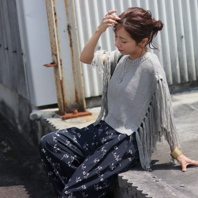 m*願様 ENFOLD フリルニットベスト　ブラック m*願様 ENFOLD フリルニットベスト ブラック V118755998 超