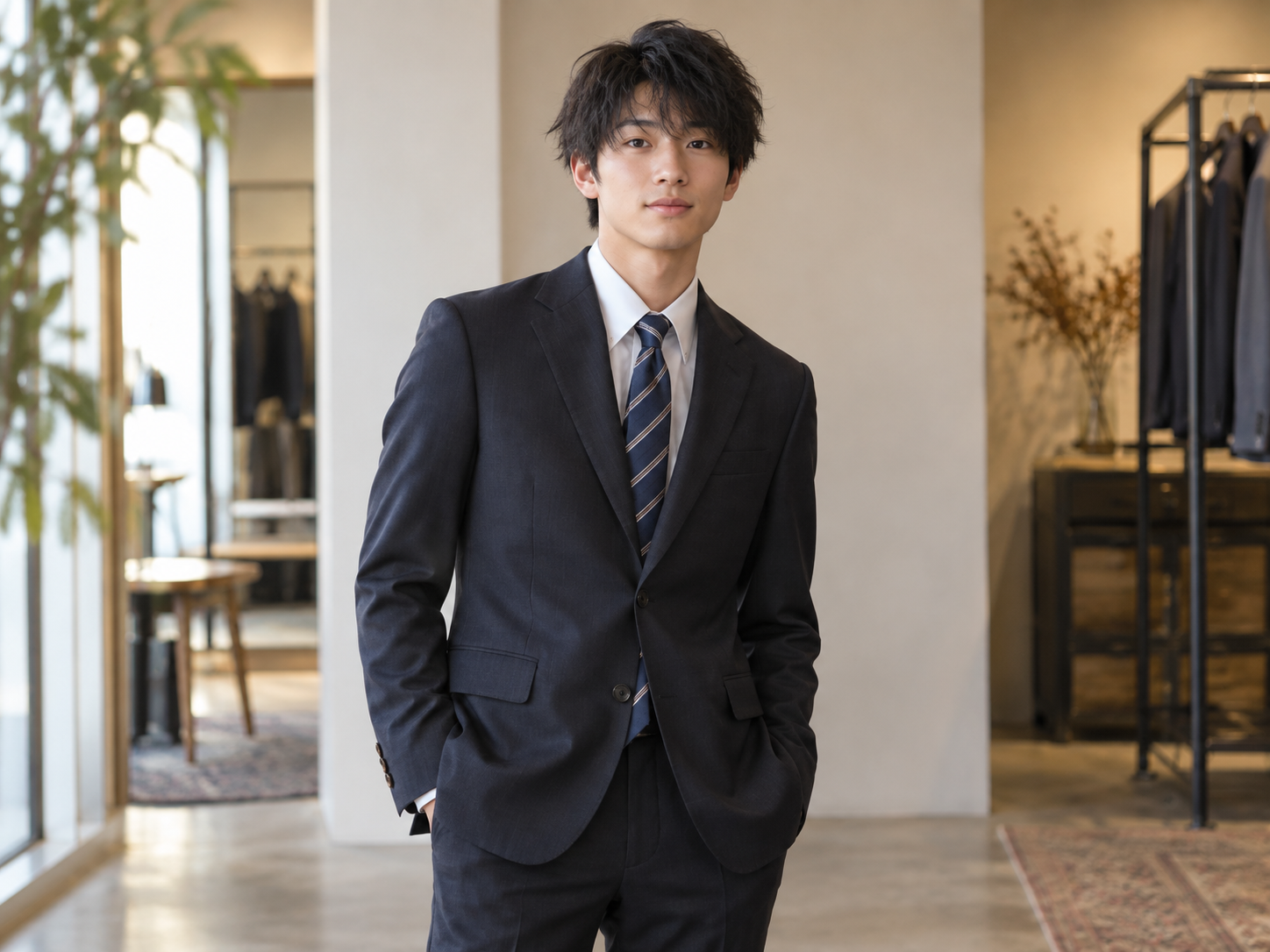 成人式のシングルスーツ